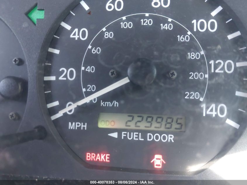 2000 Toyota Camry Le VIN: JT2BG28K3Y0427361 Lot: 40078353