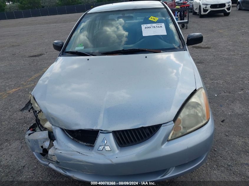 2004 Mitsubishi Lancer Es VIN: JA3AJ26E44U016795 Lot: 40078368