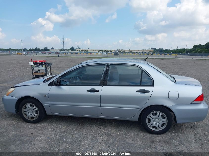 2004 Mitsubishi Lancer Es VIN: JA3AJ26E44U016795 Lot: 40078368