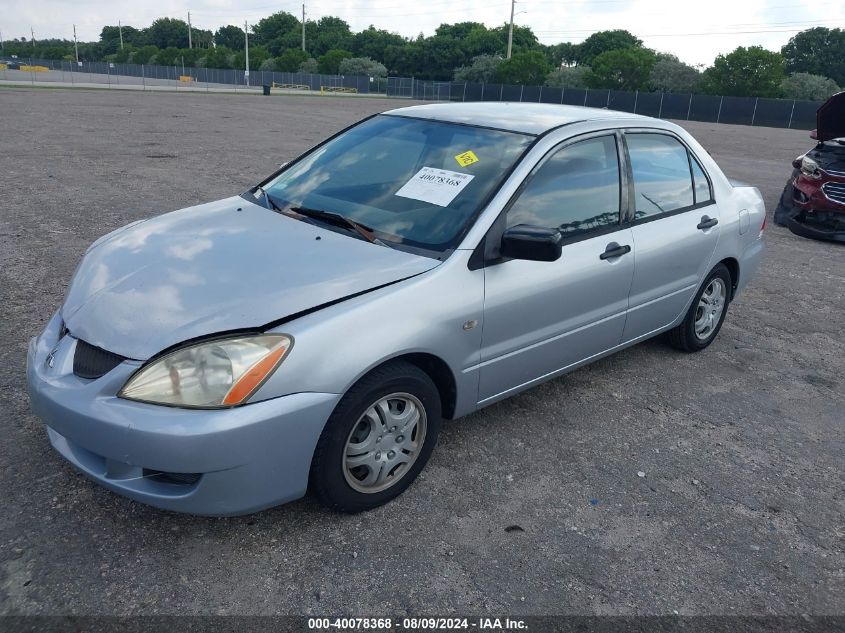 2004 Mitsubishi Lancer Es VIN: JA3AJ26E44U016795 Lot: 40078368