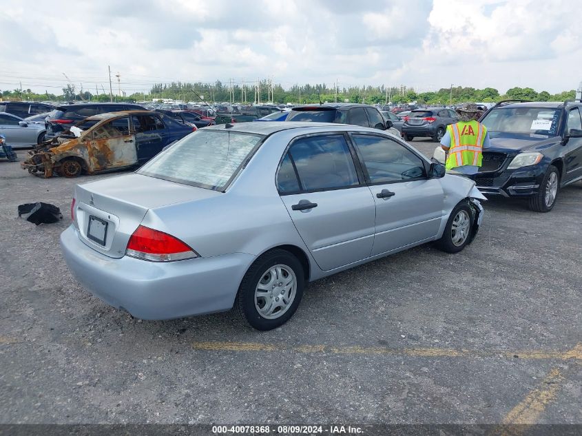 2004 Mitsubishi Lancer Es VIN: JA3AJ26E44U016795 Lot: 40078368