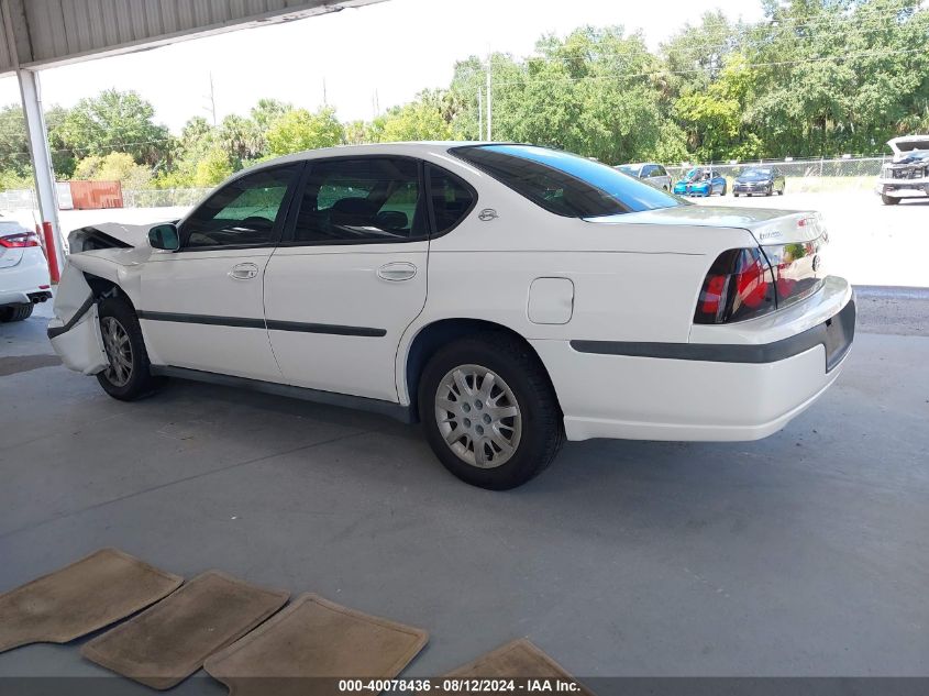 2004 Chevrolet Impala VIN: 2G1WF52E249364911 Lot: 40078436