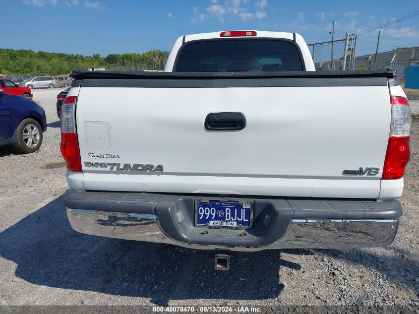 2006 Toyota Tundra Sr5 V8 VIN: 5TBET341X6S503504 Lot: 40078470