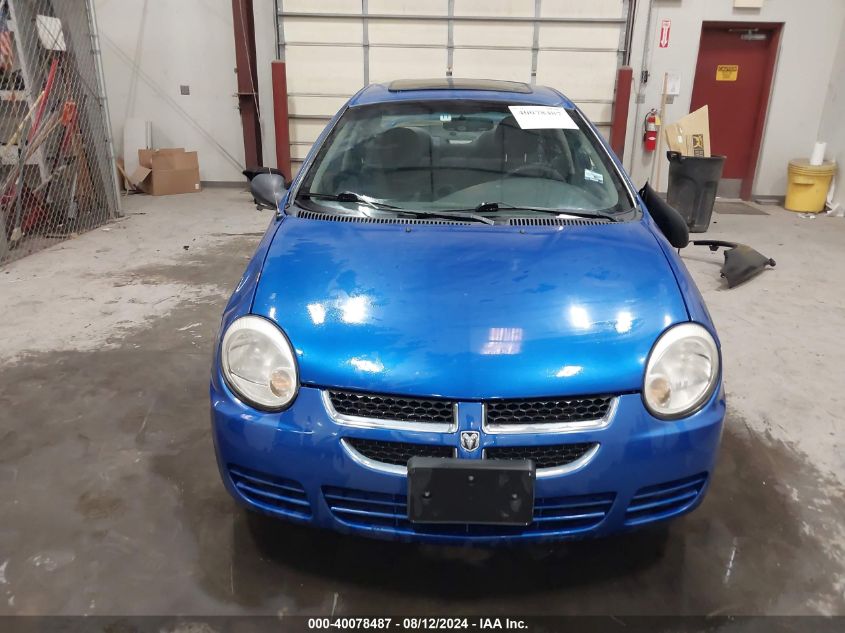 2004 Dodge Neon Sxt VIN: 1B3ES56C24D622307 Lot: 40078487