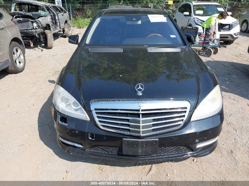 2012 Mercedes-Benz S 550 VIN: WDDNG7DB9CA430085 Lot: 40078534