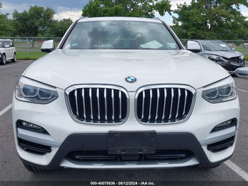 2020 BMW X3 xDrive30I VIN: 5UXTY5C0XL9B40105 Lot: 40078536