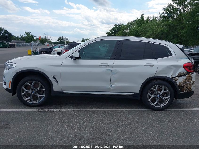 2020 BMW X3 xDrive30I VIN: 5UXTY5C0XL9B40105 Lot: 40078536