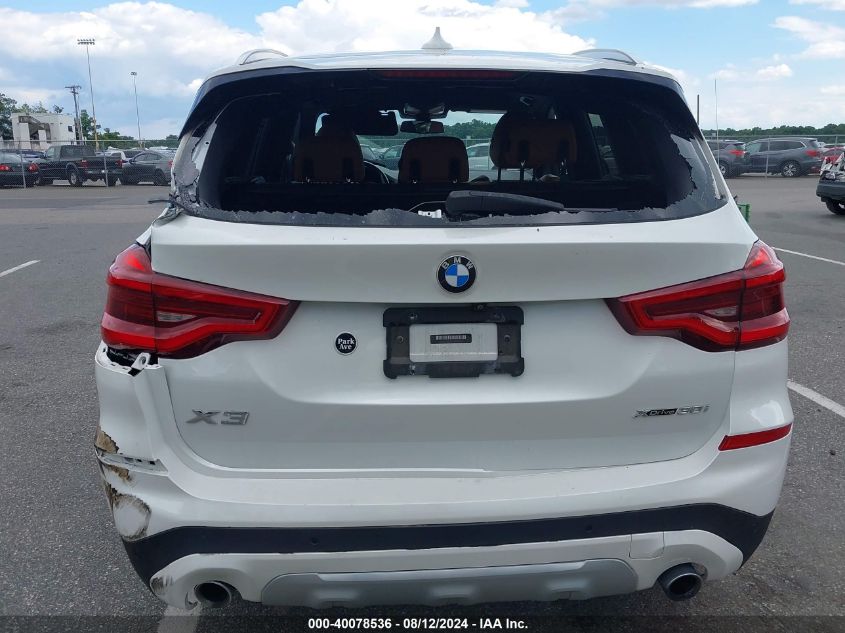 2020 BMW X3 xDrive30I VIN: 5UXTY5C0XL9B40105 Lot: 40078536