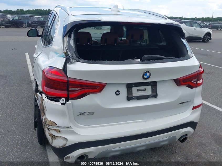 2020 BMW X3 xDrive30I VIN: 5UXTY5C0XL9B40105 Lot: 40078536