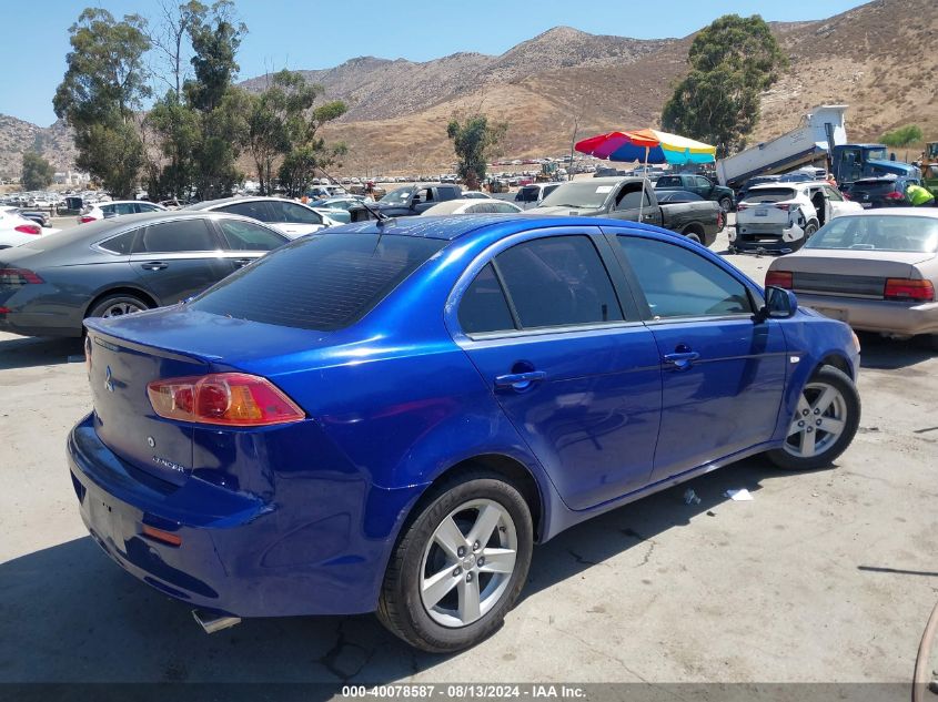 2008 Mitsubishi Lancer De/Es VIN: JA3AU26U28U031168 Lot: 40078587