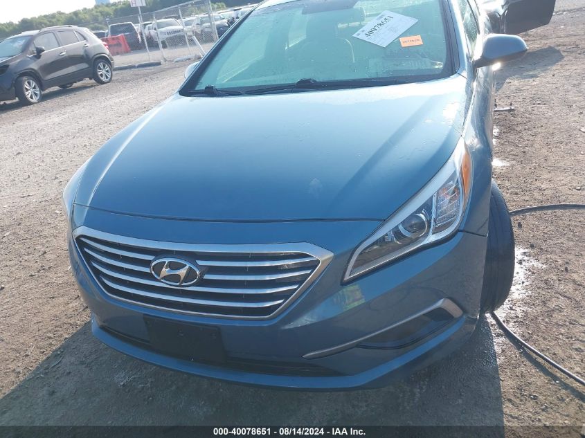 2017 Hyundai Sonata Se VIN: 5NPE24AF0HH545737 Lot: 40078651