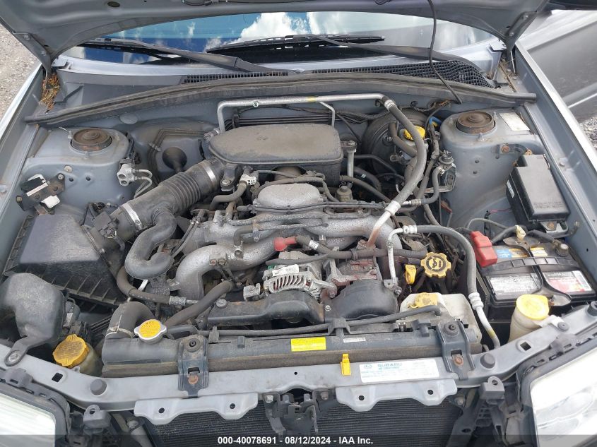 2006 Subaru Forester 2.5X VIN: JF1SG63626H755481 Lot: 40078691