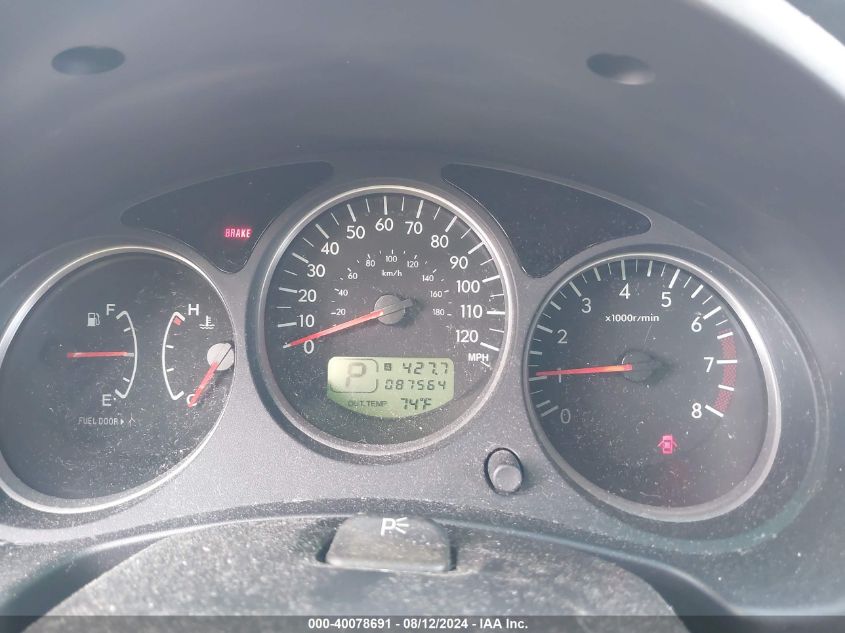 2006 Subaru Forester 2.5X VIN: JF1SG63626H755481 Lot: 40078691