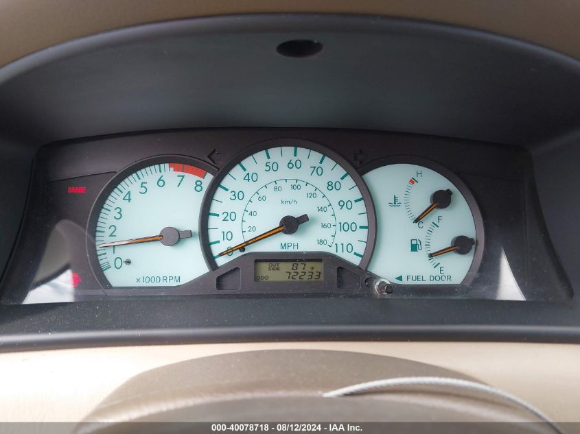 2004 Toyota Corolla Le VIN: 1NXBR38E54Z209048 Lot: 40078718