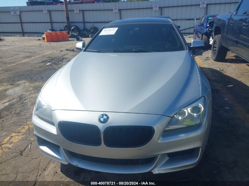 2014 BMW 650I Gran Coupe xDrive VIN: WBA6B4C58ED099036 Lot: 40078721