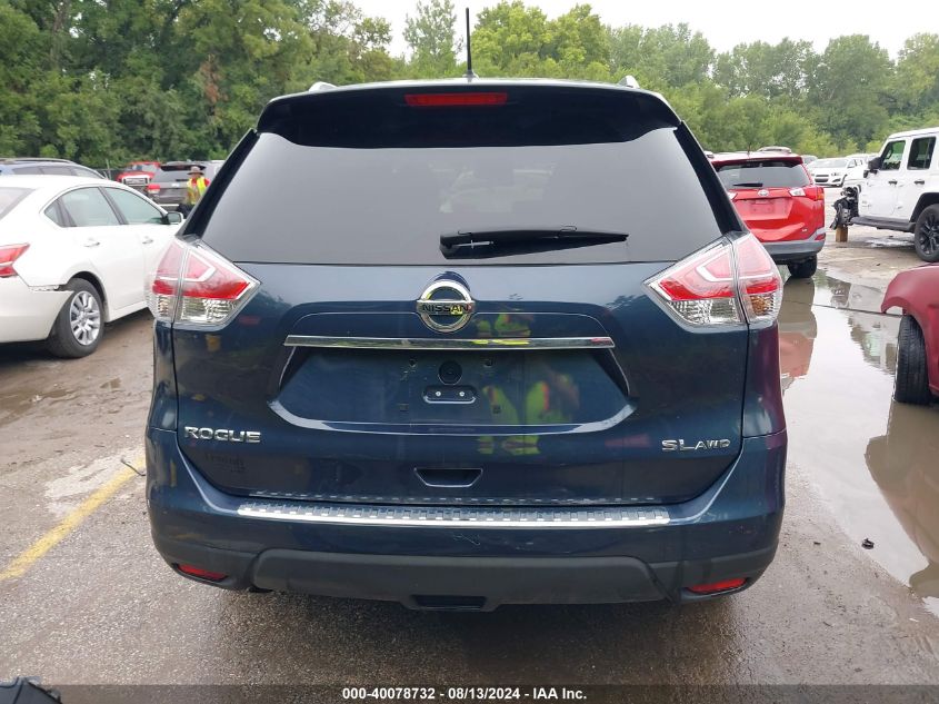 2016 Nissan Rogue Sl VIN: 5N1AT2MV8GC886344 Lot: 40078732