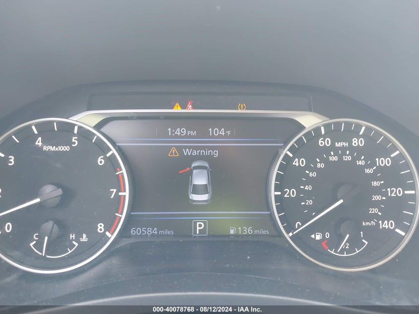 2021 Nissan Altima Sv VIN: 1N4BL4DVXMN362221 Lot: 40078768