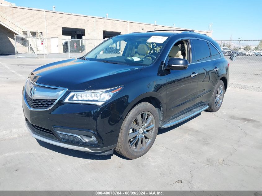 2014 Acura Mdx Technology Package VIN: 5FRYD3H46EB014105 Lot: 40078784