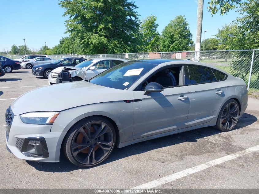 2023 Audi S5 Sportback Premium Plus Tfsi Quattro Tiptronic VIN: WAUC4CF50PA006467 Lot: 40078806