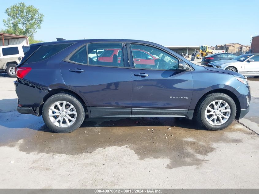 2018 Chevrolet Equinox Ls VIN: 3GNAXHEV4JS512848 Lot: 40078812