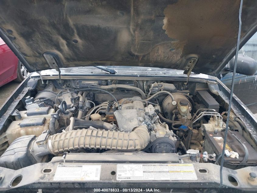 1998 Ford Ranger Splash/Xl/Xlt VIN: 1FTZR15X5WPB03262 Lot: 40078833