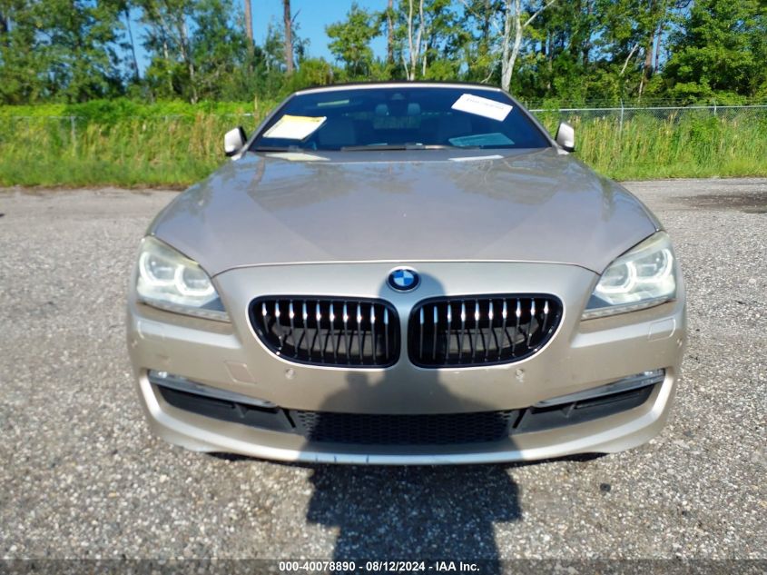 2015 BMW 650I I VIN: WBAYP9C5XFD169841 Lot: 40078890