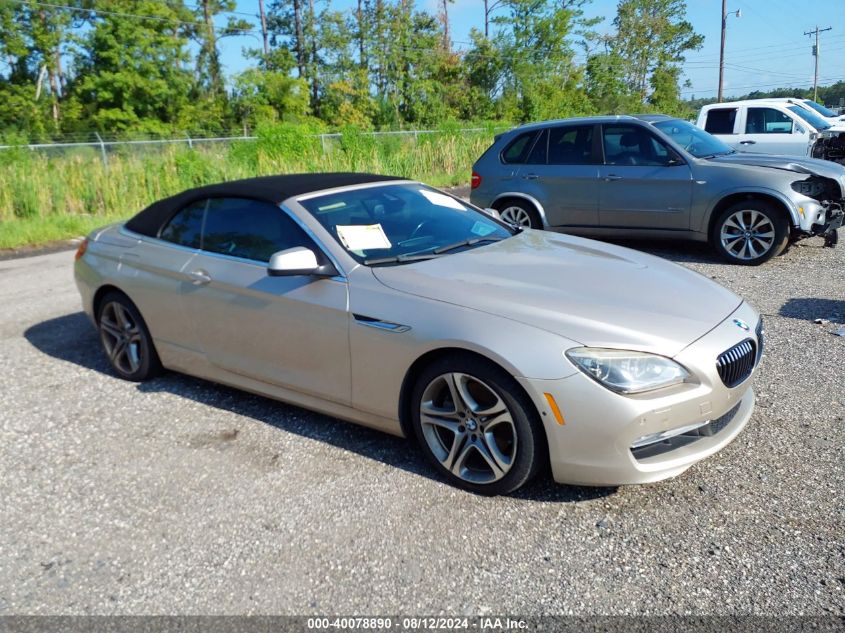 2015 BMW 650I I VIN: WBAYP9C5XFD169841 Lot: 40078890