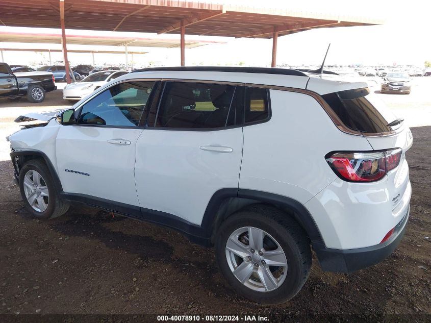 2022 Jeep Compass Latitude 4X4 VIN: 3C4NJDBB2NT151649 Lot: 40078910