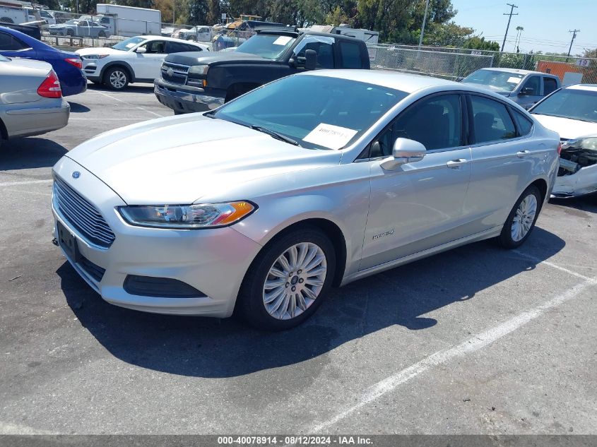 2014 Ford Fusion Hybrid Se VIN: 3FA6P0LU7ER257349 Lot: 40078914