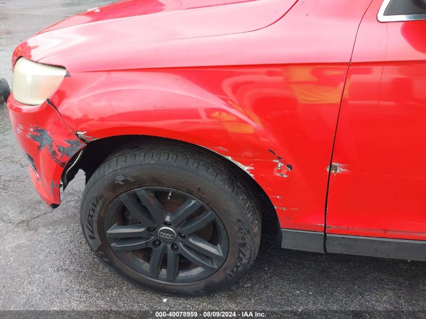 2007 Audi Q7 3.6 Quattro Premium VIN: WA1BY74L47D050766 Lot: 40078959