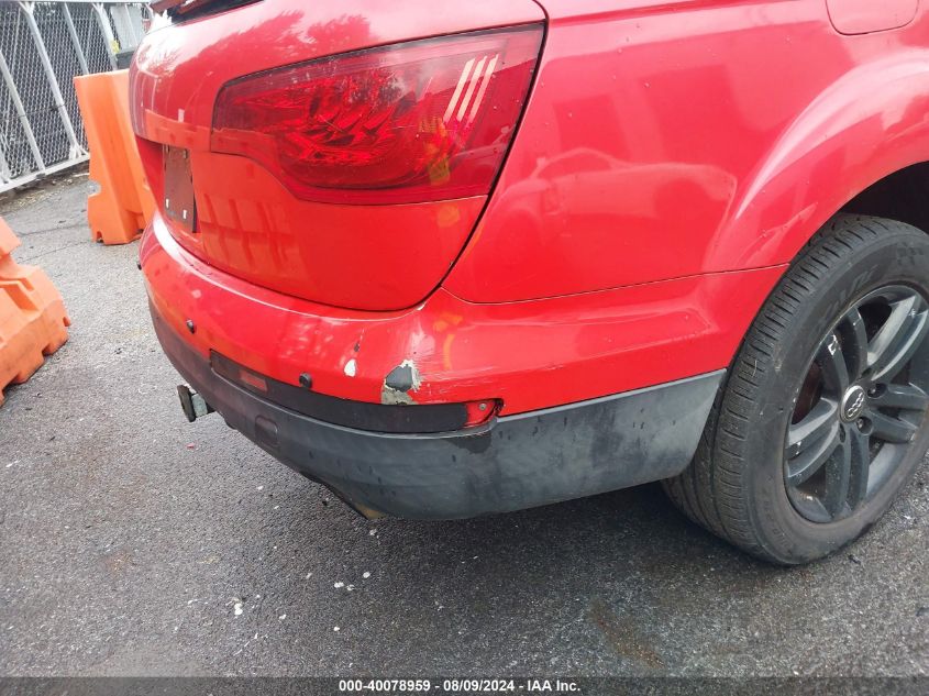 2007 Audi Q7 3.6 Quattro Premium VIN: WA1BY74L47D050766 Lot: 40078959