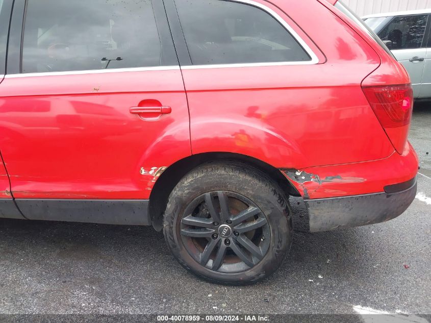 2007 Audi Q7 3.6 Quattro Premium VIN: WA1BY74L47D050766 Lot: 40078959