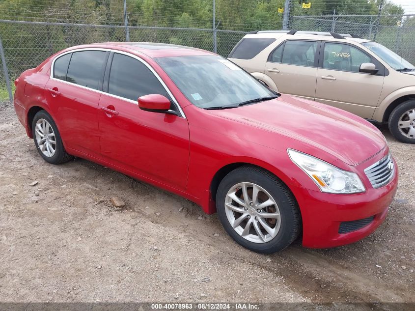 2009 Infiniti G37X VIN: JNKCV61F29M354448 Lot: 40078963