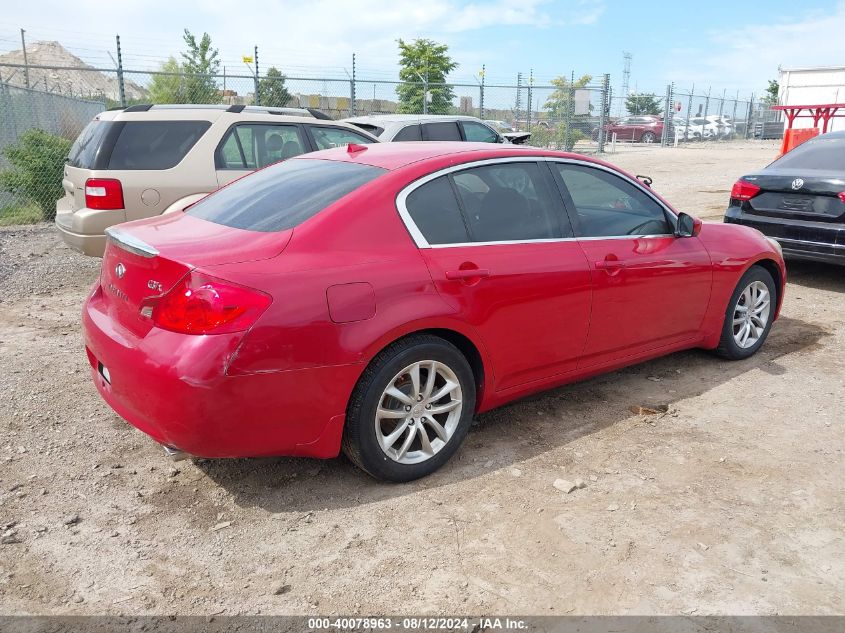 2009 Infiniti G37X VIN: JNKCV61F29M354448 Lot: 40078963