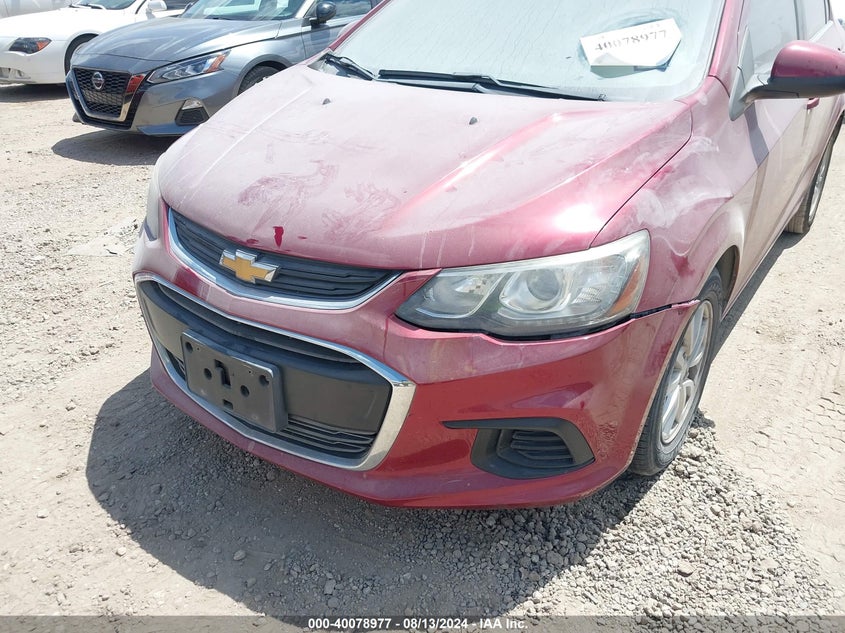 2017 Chevrolet Sonic Lt Auto VIN: 1G1JD5SHXH4125304 Lot: 40078977