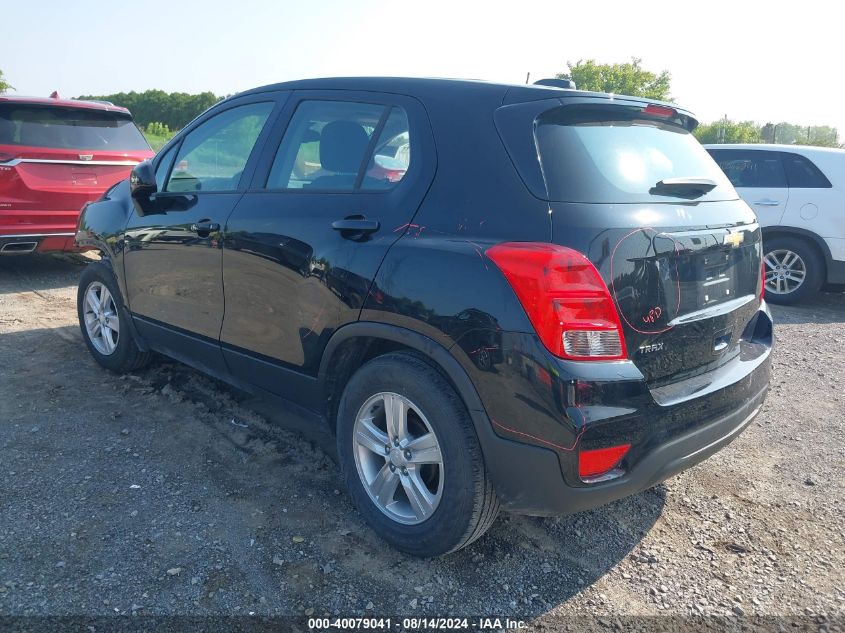 2020 Chevrolet Trax Fwd Ls VIN: 3GNCJKSB8LL179522 Lot: 40079041