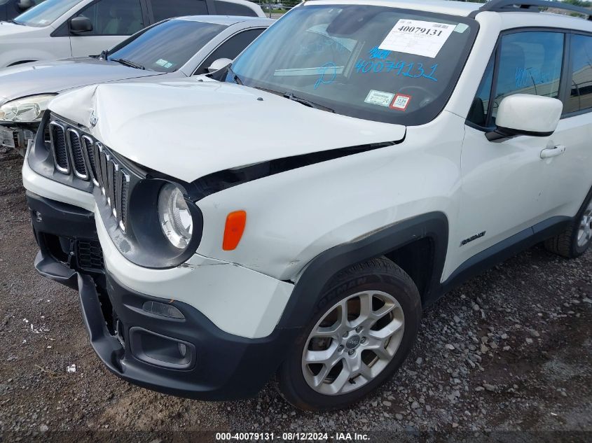 2016 Jeep Renegade Latitude VIN: ZACCJABT4GPD92444 Lot: 40079131