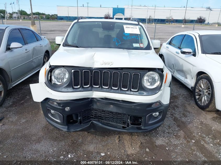 2016 Jeep Renegade Latitude VIN: ZACCJABT4GPD92444 Lot: 40079131