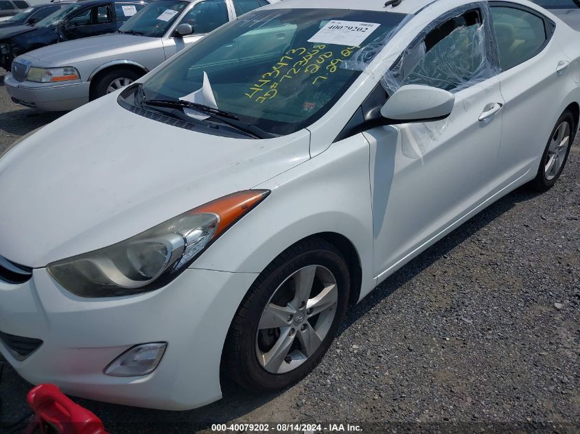 2013 Hyundai Elantra Gls VIN: 5NPDH4AE4DH437441 Lot: 40079202