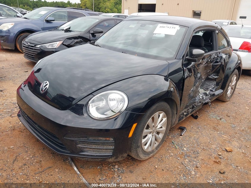 VIN 3VWF17AT8HM611683 2017 VOLKSWAGEN BEETLE #PINKBEETLE/1.8T CLASSIC/1.8T S