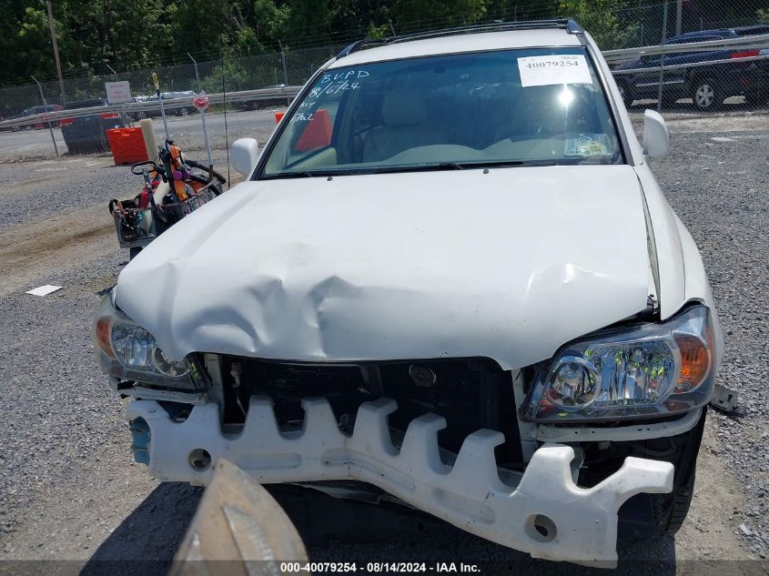 2005 Toyota Highlander V6 VIN: JTEEP21A750130865 Lot: 40079254