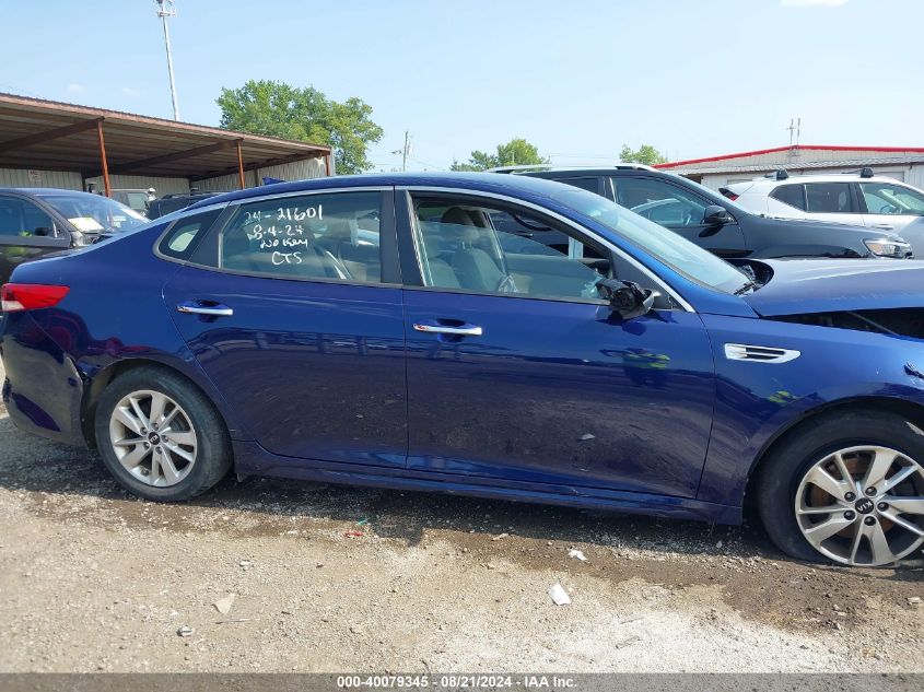 2016 Kia Optima Lx VIN: 5XXGT4L31GG016073 Lot: 40079345