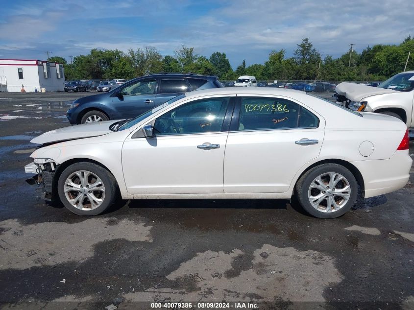 2012 Ford Fusion Se VIN: 3FAHP0HA3CR341821 Lot: 40079386