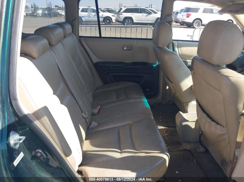 2001 Toyota Highlander V6 VIN: JTEHF21A710023180 Lot: 40079613