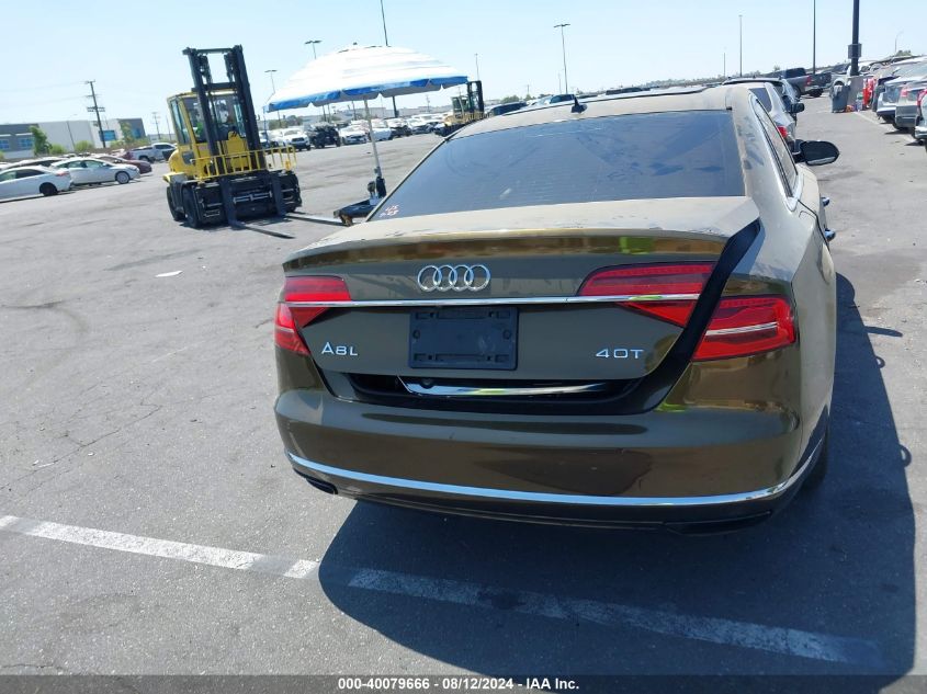 2015 Audi A8 L 4.0T VIN: WAU32AFD3FN041478 Lot: 40079666