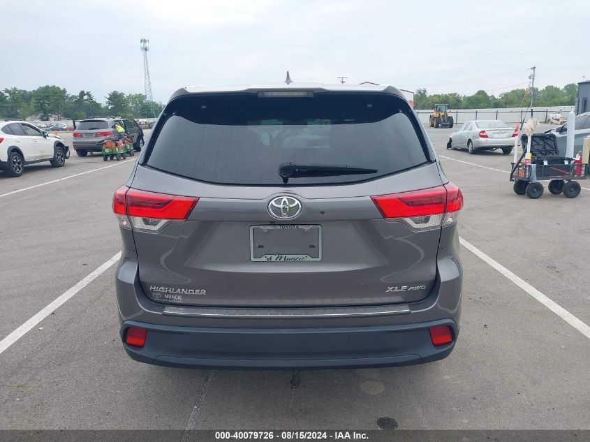 2018 Toyota Highlander Xle VIN: 5TDJZRFH7JS532310 Lot: 40079726