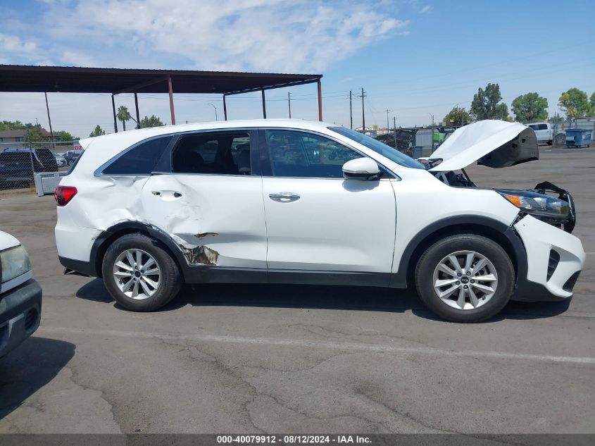 2019 Kia Sorento 2.4L Lx VIN: 5XYPG4A33KG513430 Lot: 40079912