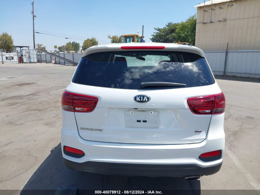 2019 Kia Sorento 2.4L Lx VIN: 5XYPG4A33KG513430 Lot: 40079912