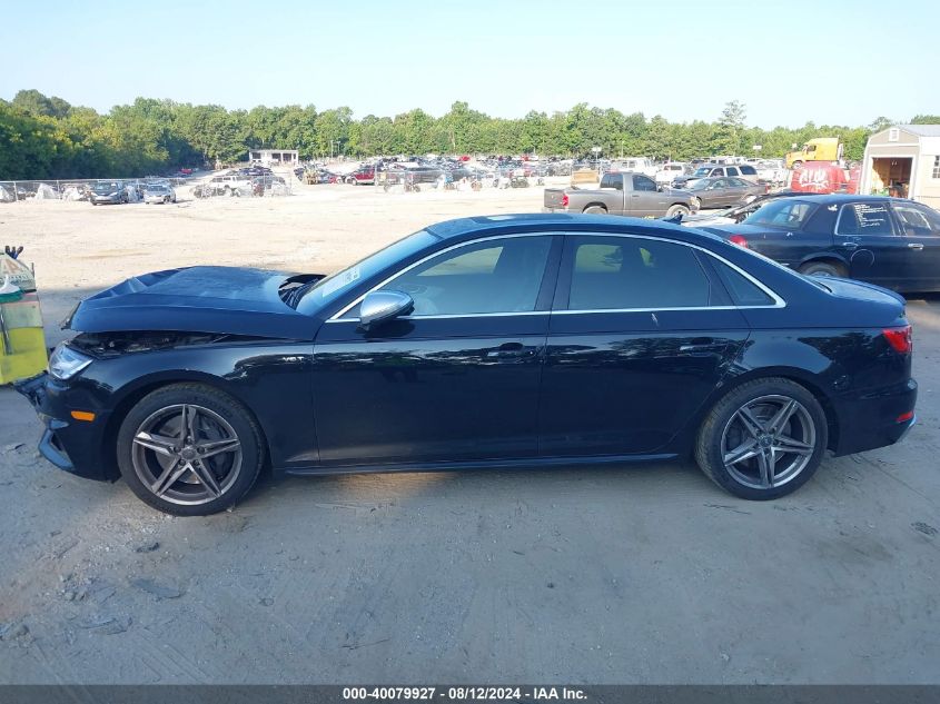 2018 Audi S4 3.0T Premium Plus VIN: WAUB4AF48JA001886 Lot: 40079927