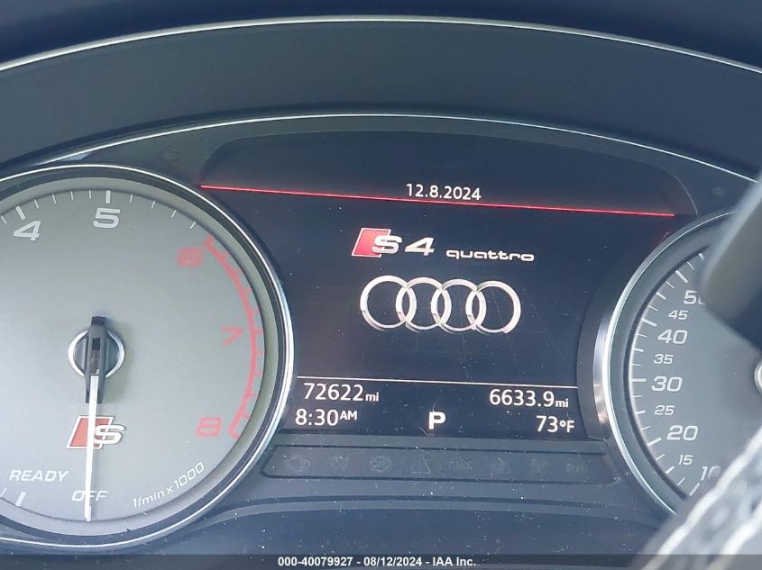 WAUB4AF48JA001886 2018 Audi S4 3.0T Premium Plus